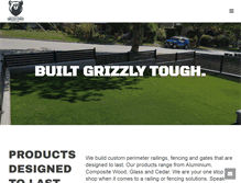 Tablet Screenshot of grizzlyfence.com